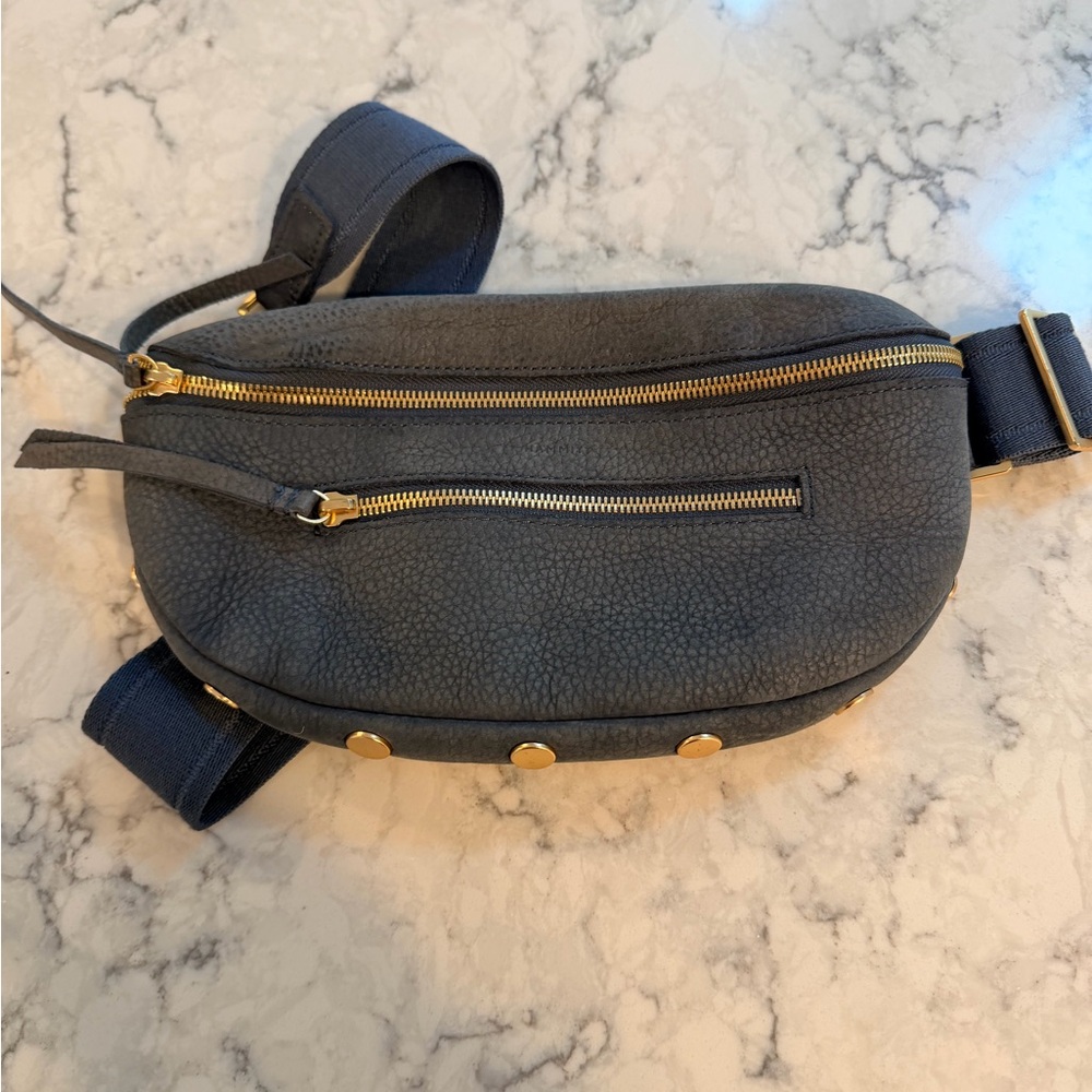Hammitt Navy Crossbody Bag with Gold Accents - Picture 2 of 3